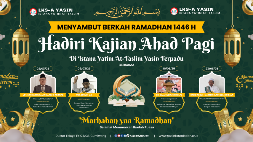 Kajian Ahad Pagi Jadi Pamungkas Bulan Ramadan 1446H di Banjarnegara