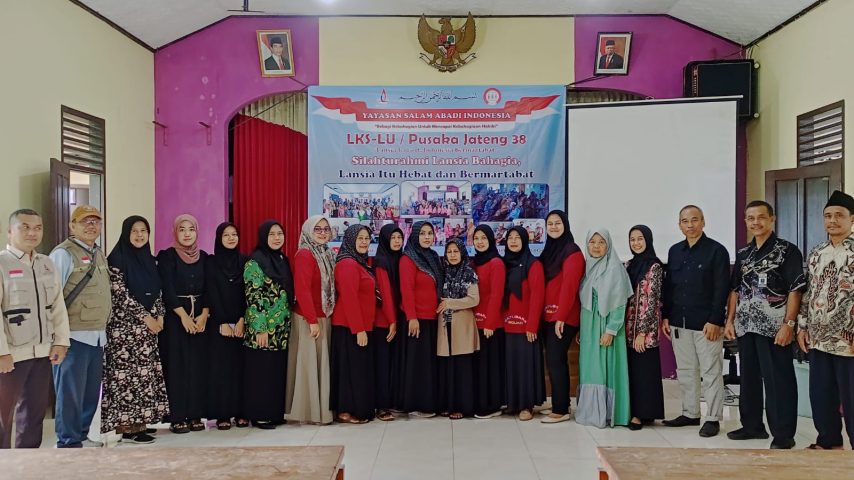 Bahagia bersama lansia, Tema Pembinaan LKS-LU PUSAKA JATENG 38 Kolaborasi Bidan Linda Dharma, di Aula Desa Blambangan.