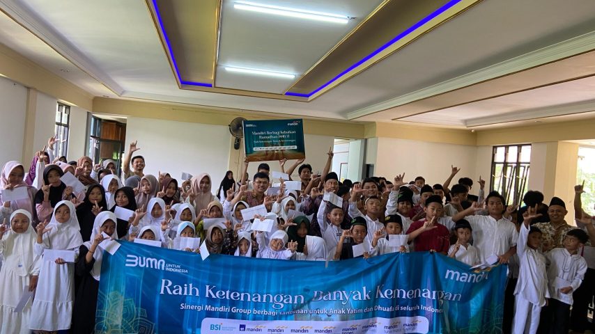 Bansos Bank Mandiri, Kepedulian Pimpinan Area Purwokerto Hingga Masuk Ke Istana Yatim At-taslim.